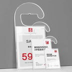 2 Pack Label Holder Price Tag Displays Sign Holder Data Card Holder Ads Display Stand for Retail Store Clothing Price Tag (L (A5) 148*210mm/5.83*8.27inches)