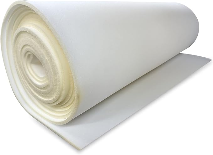 AK Trading CO. 1/4” Thick Open Cell Upholstery Foam Padding – 56” Wide – by The Yard – Soft, Upholstery, Crafts & DIY Projects Foam