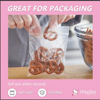 iMailer - 500 Pcs- 3" x 5" Clear Small Zip Bag - Reclosable Zip Plastic Poly Bags 2 Mil with Resealable Lock Seal Zipper for Photo, Jewelry, Bakery, Treats, Party Favors