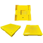 SellEton SL-700-2x2-5K 24" x 24" (2' x 2') Industrial Floor Scale with Capacity of 5000 lbs 1 lb - Yellow