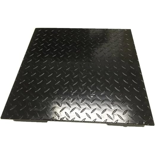 SellEton SL-700-2x2-5K 24" x 24" (2' x 2') Industrial Floor Scale with Capacity of 5000 lbs 1 lb - Black
