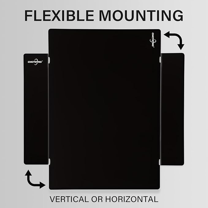 Magnetic Glass Blackboard - Glass Dry Erase Board 36"x24" Large Frameless Board for Walls Office School and Home,Black