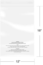 iMailer - 200 Pcs - 12" x 18" Poly Bags with Suffocation Warning Self Seal- Clear Shipping Bags 1.6 Mil for Clothing, Shirts, Packaging - Permanent Adhesive