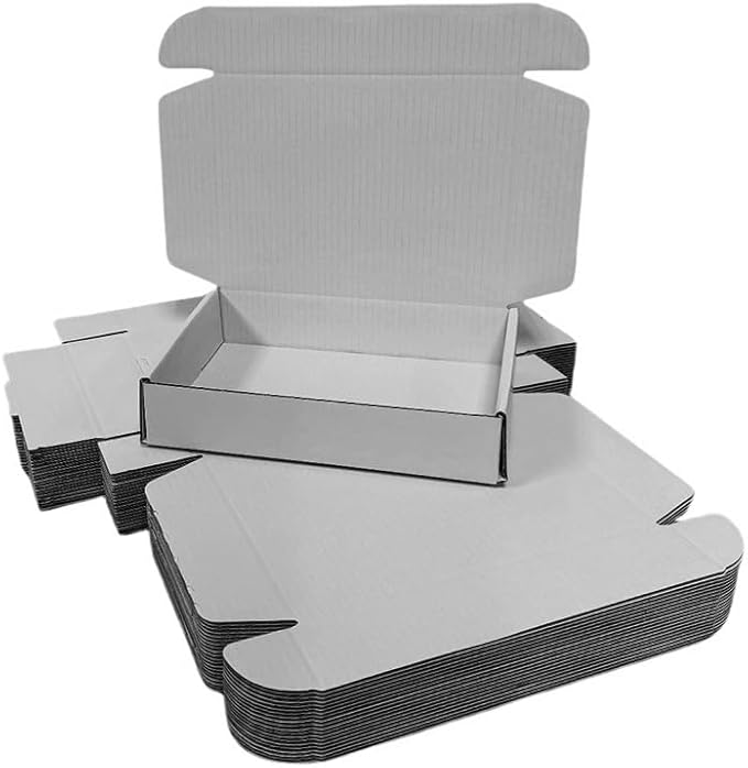 30 Pcs 9.8 x 7.9 x 2.8 inches Shipping Boxes for Small Business Cardboard Corrugated Mailer Boxes for Shipping Packaging Holidays Craft Gifts Giving Products (Gray, 9.8 x 7.9 x 2.8")