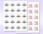 NextDayLabels - Laser/Ink Jet White Labels (2" Round for None Bleed Printing - 20 Per Page | 2000 Labels)