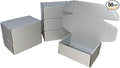 50 Pcs 4.3 x 3.1 x 2 inches Mini Size Corrugated Cardboard Gift Boxes Recyclable Shipping Boxes for Packing Jewelry Ornament Gift Craft Packaging Supplier (Silver, 4.3 x 3.1 x 2")
