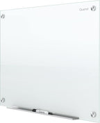 Quartet Dry Erase Board, Magnetic Whiteboard 96"W x 48"H, Glass Board for Wall, Infinity, White (G9648NMW)