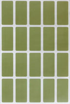 Royal Green Olive Rectangle Sticker Colored File Stickers 1.57 inch x 0.75 inch (40mm x 19mm - 2000 Pack