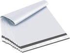 UCGOU Poly Mailers 14.5x19 Inch White 200 Pack Large Shipping Bags #7 Strong Thick Mailing Envelopes Self Sealing Adhesive Waterproof and Tear Proof Boutique Packaging Postal for Clothing