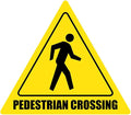 Pedestrian Crossing - Floor Sign 18" x 18" - Permanent - Sign