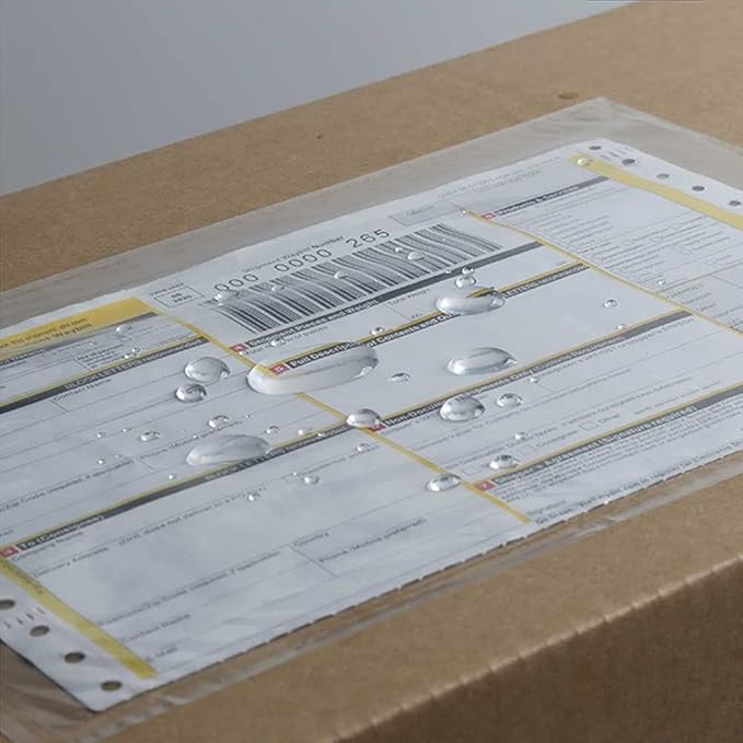 7.5'' x 5.5'' Packing List Pouches, Shipping Label Envelopes Clear Adhesive Top Loading Packing List - 50 Pack