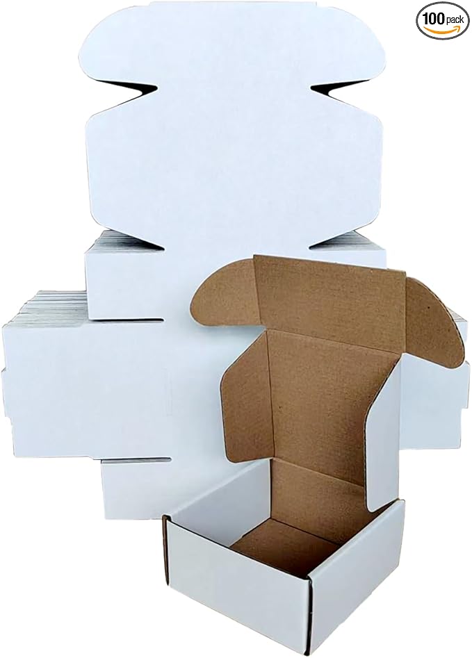 Shipping Boxes Corrugated Cardboard Mailer Boxes Literature Mailer for Packaging Small Business Craft Gifts Giving Products (Brown, 13x10x4)