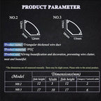 Self-Adhesive PVC Corner Cord Cover - Cable Floor Strip Protector, Mounted Wire Hider for Home & Office - Easy Install, Black, NO.3 - Tidy Up Your Space!