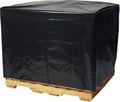 Farm Plastic Supply - Black Pallet Covers - 3 Mil - (55" x 53" x 75") - Heavy Duty Construction Grade Strength Pallet Bags, Pallet Covers, Polyethylene Pallet Bags, and Pallet Storage (25 Pack)