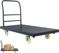 Heavy Duty Platform Truck, Industrial Panel Truck Cart 360 Degree Swivel Wheels, Flatbed Cart Add Reinforcing Steel Bar with 2500 Lbs Capacity, 47X 24 Inch