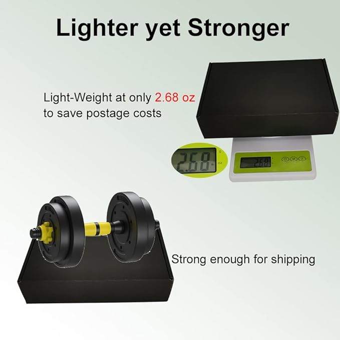 9x6x2'' Small Shipping Boxes 25 Pack, Black Corrugated Cardboard Mailers for Mailing Packaging Small Business (BK962-25)