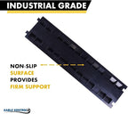 Kable Kontrol Atlas Heavy Duty Cable Protector Ramp - 2 Channel Bulk Wholesale Pallet - 20 Pcs - 40” Long Black & Yellow - 24,000 Lbs Capacity - Rubber Speed Bump Wire Protector Cord Cover - CP9987