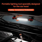 Magnetic Work Light Bar 2026 New | Rechargeable LED Light with Battery | IP55 Weather-Resistant Under Hood Light with Magnetic Base | Hooks & Clamp for Car Repair,Garage,Emergency,Power Outage