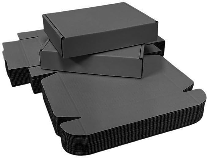 20 Pcs 15.8 x 10.2 x 2 inches Shipping Boxes for Small Business Cardboard Corrugated Mailer Boxes for Shipping Packaging Holidays Craft Gifts Giving Products (Dark Gray, 15.8 x 10.2 x 2")