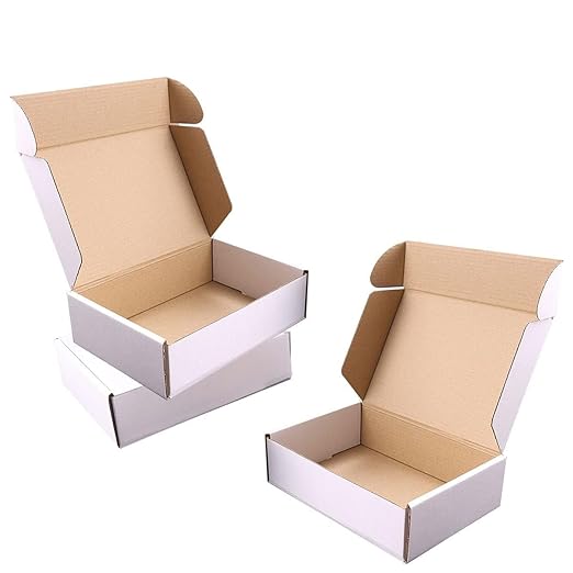 Shipping Boxes, 9"x6"x4" Which is Anti-Impact Come with Exquisite Sealing Label.Suitable E-Commerce Packaging, Shipping Packaging.
