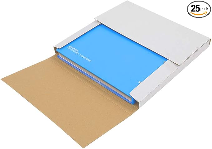 25 Packs White Vinyl Record LP Shipping Mailer Boxes, 12.5in*12.5in*1in Record Mailers, Album Paper Box, Record Album Mailer