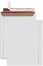 Rigid Mailers 30 Pack 9.25 x 11.75 inches White Self Seal Stay Flat Bulk Cardboard Kraft No Bend Mailers Peel and Seal for Document Photos Pictures Papers Files CD