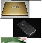 F & B LED LIGHTS Golden 3D Carbon Fiber Film Twill Weave Vinyl Sheet Roll Wrap (120" X 60", Golden)