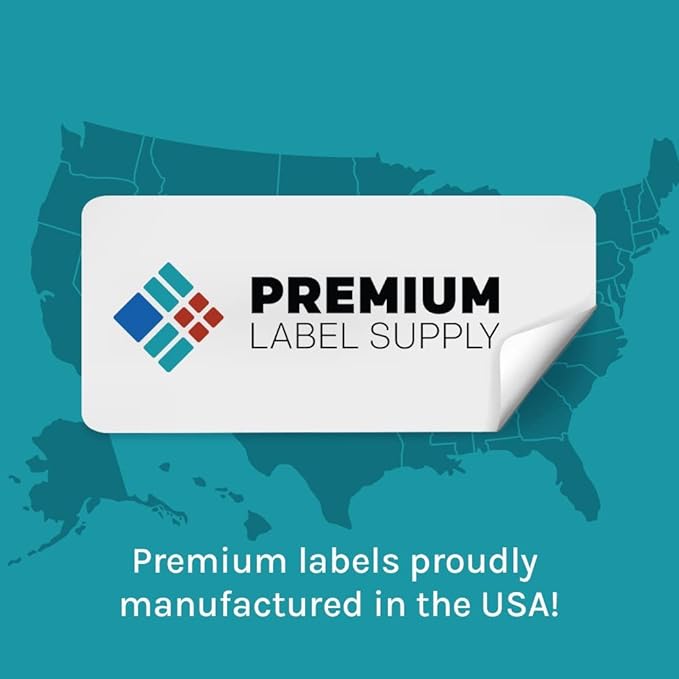 Premium Label Supply Bright Neon Color Fluorescent Stickers - 4" x 3.33" Labels - (Fluorescent Pink, 3000 Labels)