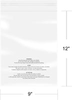 iMailer - 200 Pcs - 9" x 12", Clear Poly Bags with Suffocation Warning Self Seal 1.6 Mil for A4, Letter Sized Documents, Marketing Materials, Clothes-Permanent Glue