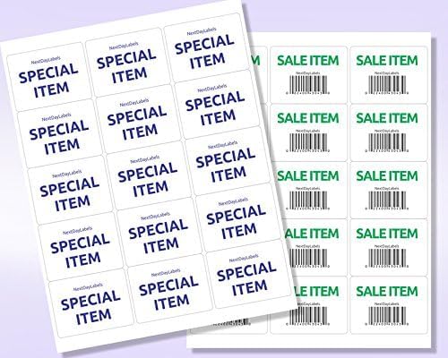 NextDayLabels – 2"-11/16 x 2 Rectangular Sticker Labels for Printer - White Laser/Inkjet Printer Labels Return Address Labels Shipping Label Stickers (50 Sheets, 15 Per Sheet, 750 Labels)