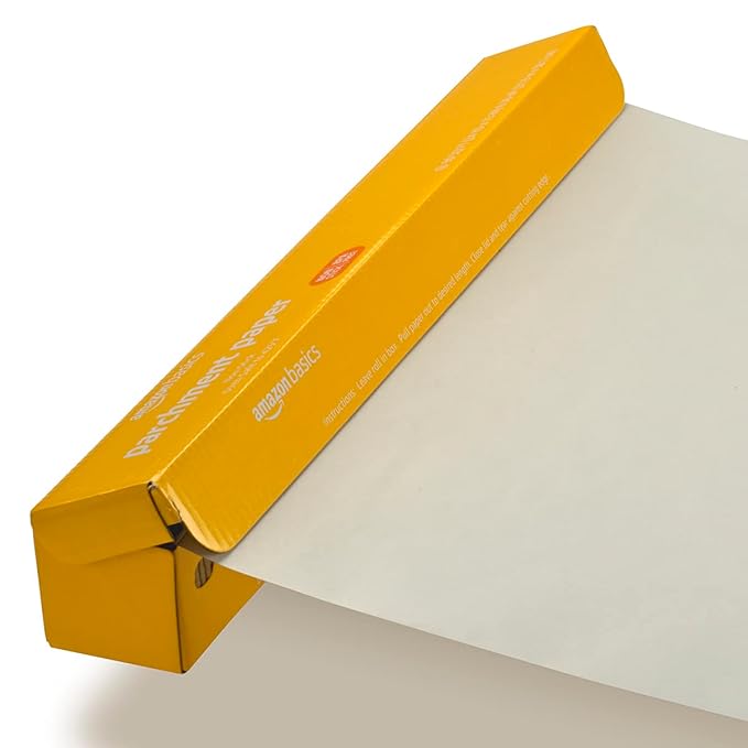 Amazon Basics Parchment Paper for Baking, Non-Stick, 90 Sq Ft Roll, 1 Pack