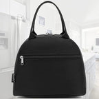 FlowFly Insulated Lunch Cooler Bag - Tote Bag Organizer for Women/Men, Black