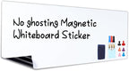 HAMIGAR Magnetic Whiteboard Contact Paper 48" x 94" Dry Erase White Board Sticker for Wall Stick on White Board Peel and Stick Wallpaper Adhesive Poster with Marker, Magnetic Eraser and Magnets