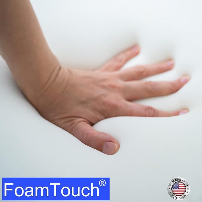 FoamTouch Upholstery Foam Cushion High Density 6'' Height x 30'' Width x 72'' Length