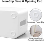 Cable Management Box DUNCHATY 3 Pack Cable Box Organizer with Large Medium Small Cord Hider Box Safe ABS Material for Cover and Hide TV Wires,Computer,Router,USB Hub and Under Desk Power Strip&Cords