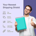 Teal 8.5x12 Inch Poly Bubble Mailers #2 |Self Seal Padded Envelopes | Air Cushioned Bubble Mailer | Usable Size 8.5x11 Inch | 100 Pack Bulk | Waterproof | Lightweight Mailing Shipping Bags