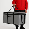 musbus insulated catering bag 22x14x13 Very heat XXXL Insulated Food Delivery Bag Cooler Bags Keep Food Warm Catering Therma for doordash cooler bags therma shopper accessories hot Gray Pizza