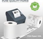 3 1/8" x 230' Thermal Paper (30 Rolls/Case) - BPA Free