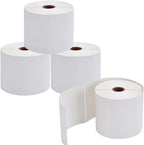 9527 Product 4x6 Direct Thermal Shipping Labels for Zebra 2844 ZP-450 ZP-500 ZP-505,Blank,450 Labels/Roll, 1" Core,Total 4 Rolls
