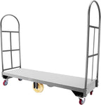 Heavy Duty, Narrow Aisle U-Boat Platform Truck, Premium Hand Truck Can Hold Loads Up to 2,000 Pounds, 15.7x64.6 Inch Steel Deck