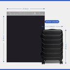 Metronic Poly Mailers 24×36 500Pack Black, Extra Large Shipping Bags for Clothes,Self Seal Shipping Envelopes for Small Business,Waterproof Mailers Poly Bags for Shipping,Packaging Mailing Bags Bulk