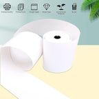 Sticky Thermal Receipt Paper 3 1/8" x 170' | 6 Rolls Linerless Wrinkle-Free Adhesive | For TOAST POS, Epson TM-L90, Kitchen Order, Delivery & Shipping Labels | Residue-Free