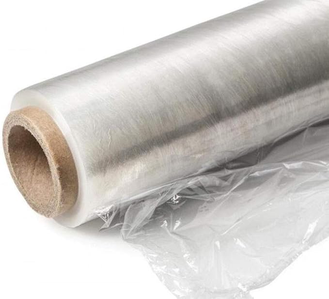 ABC Plastic Wrap for Moving, 15 Inch x 1476 Feet. 4 Roolls of Pallet Wrap Stretch Film. Moving Supplies Stretch Wrap Roll. Industrial Plastic Wrap Roll Moving. Packing Wrap Plastic Roll