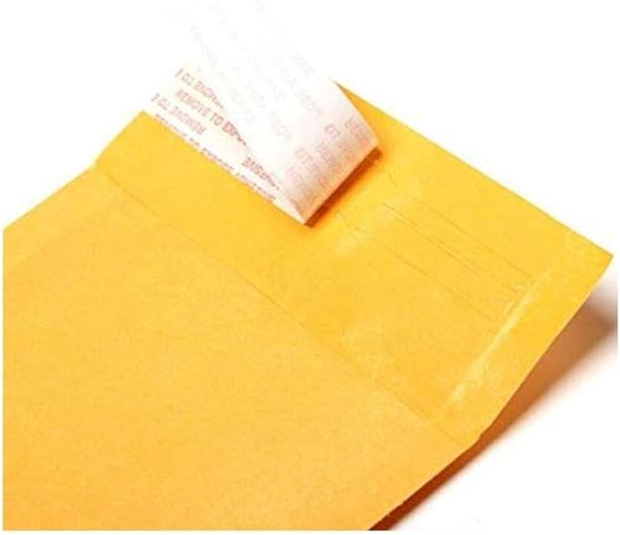 Secure Seal #4 9.5x14.5 Kraft Bubble Mailers Padded Shipping Envelopes (Pack of 100)