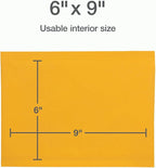 Quality Park Bubble Mailers, 6 x 9 Inch, Kraft Padded Envelopes, Durable Brown Shipping Envelopes, Self Seal Closure, 25 Per Box (QUA95001)