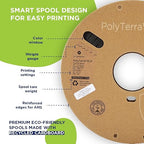 Polymaker PolyTerra Matte PLA 3D Printer Filament – Hides Layer Lines, Easy to Print, AMS Compatible, Great for Miniatures, Prototypes, Gadgets, Matte Finish, 1.75mm Wood Brown 1kg