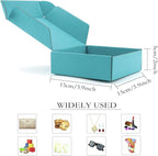 15 Pcs Light Blue Cardboard Boxes Shipping Boxes, Recyclable Colored Corrugated Cardboard Box Small Mailing Storage Gift Boxes for Shipping, Mailing, Gifts Packaging, 6x6x2" (Light Blue)