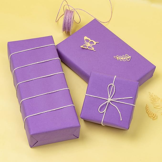 RUSPEPA Drak Purple Kraft Paper Roll - 36 inches x 100 feet - Recyclable Paper Perfect for Wrapping, Craft, Packing, Floor Covering, Dunnage, Parcel, Table Runner