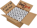 Jayard 2-1/4"X50' Thermal Paper Rolls For Credit Card - Cash Register Rolls - Premium Register Tape Pos Thermal Printer Paper (500 Rolls)