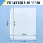 SUNEE Sheet Protectors 600 Packs for 3 Ring Binder, 8.5x11 Clear Plastic Page Sleeves for Paper, Documents, Certificate, Sheet Music, Recipe, File